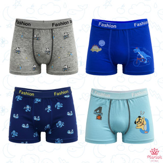 Kit 12/9/6 ou 3 Cuecas Boxer Infantil Menino Tecido confortável Cores Sortidas