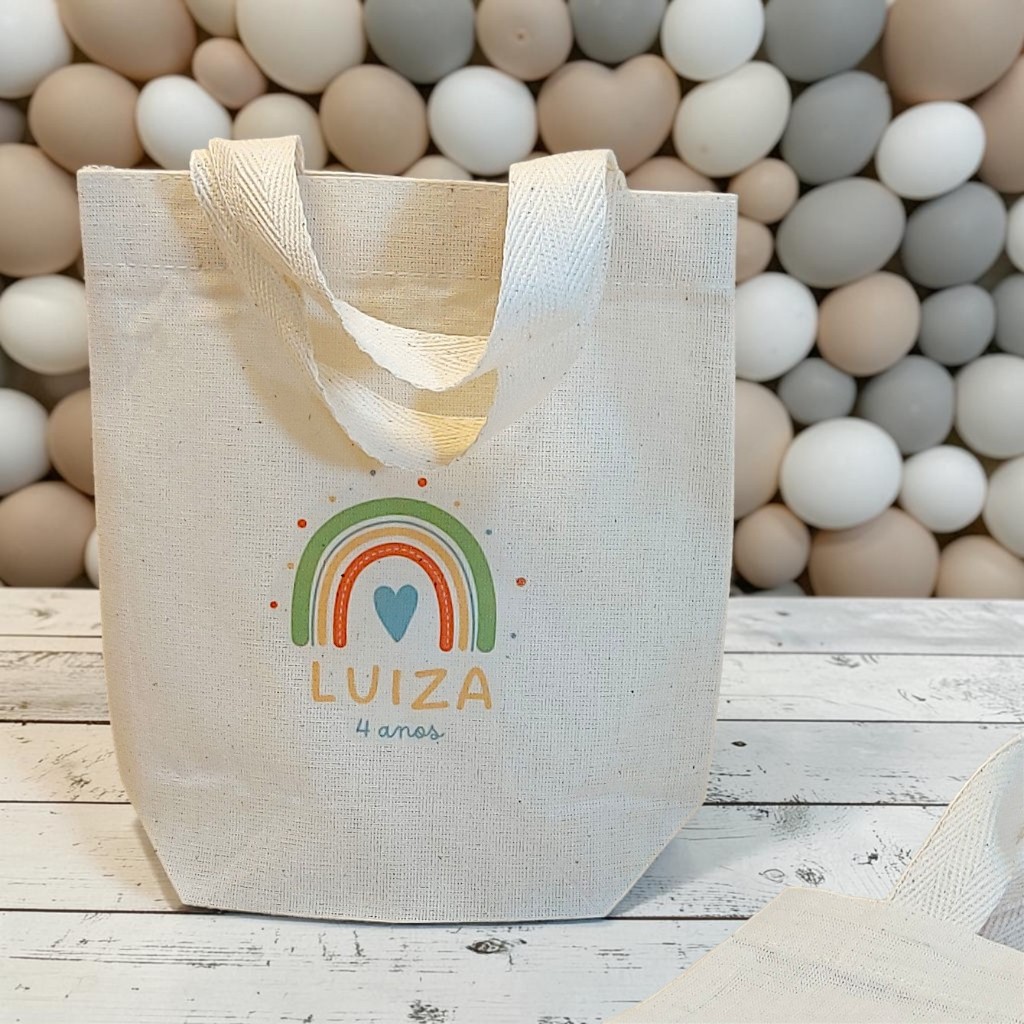 10+ Sacolinha Surpresa Arco Íris Boho Lembrancinha Personalizada de Aniversário