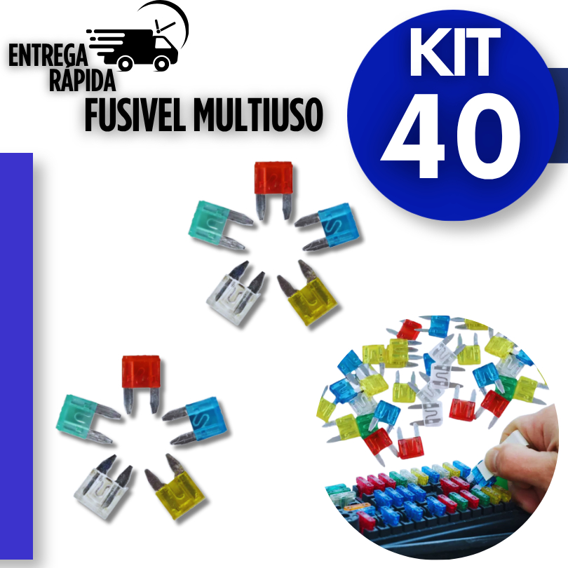 Unidades -  Fusível Automotivo Pequeno Lâmina Mini a Até a Premium Utilidades