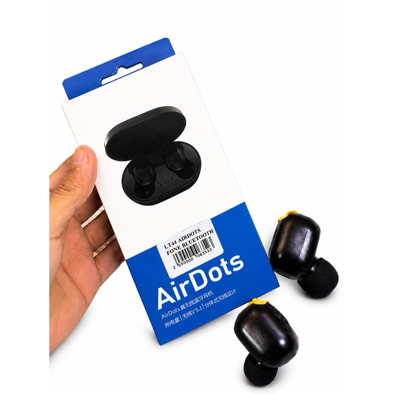 Fone Bluetooth AirDots LT44 Sem Fio Bluetooth 5.1 com Estojo Carregador Android e iPhone