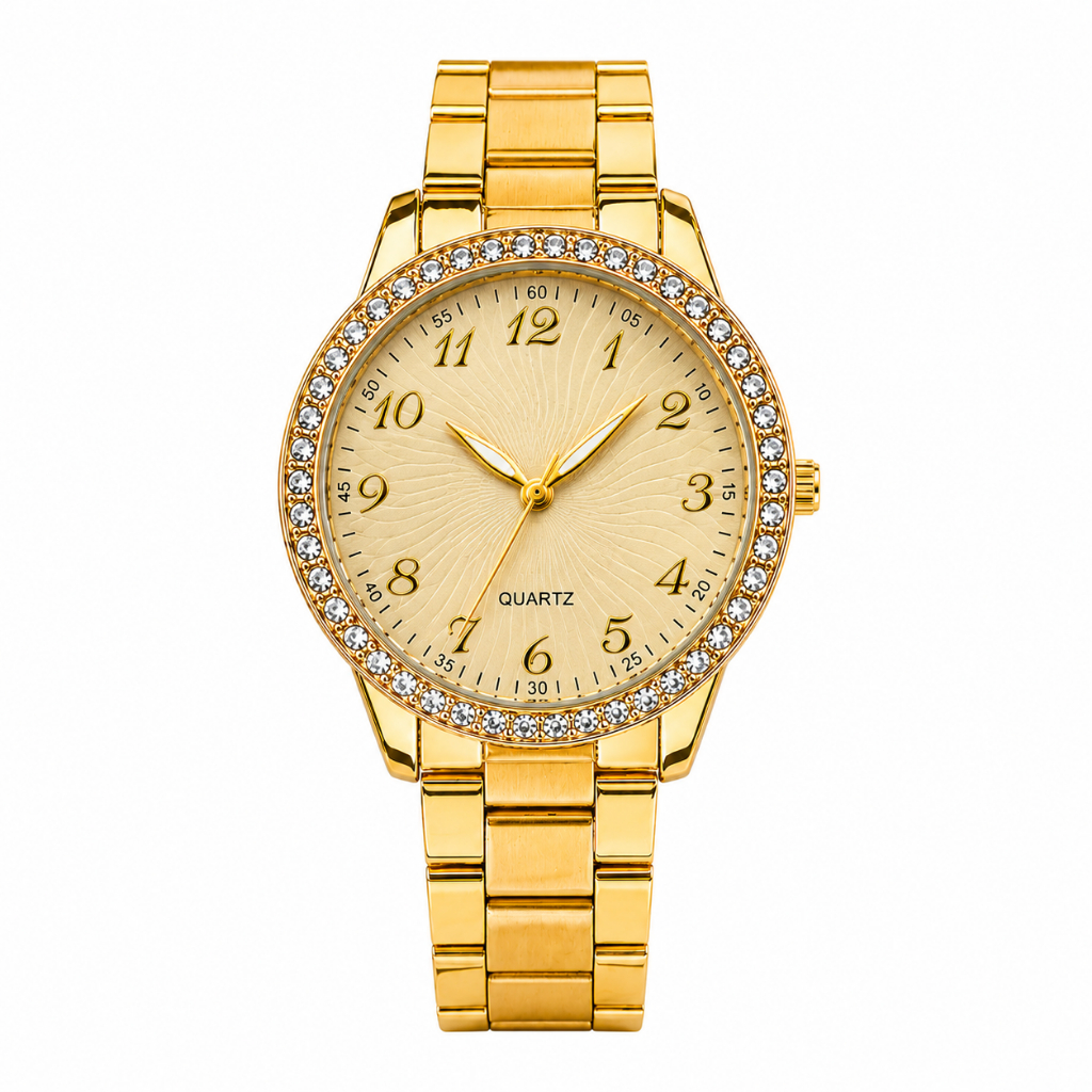 Relógio Feminino Doluck Quartzo Pulseira Aço Inoxidável Premium
