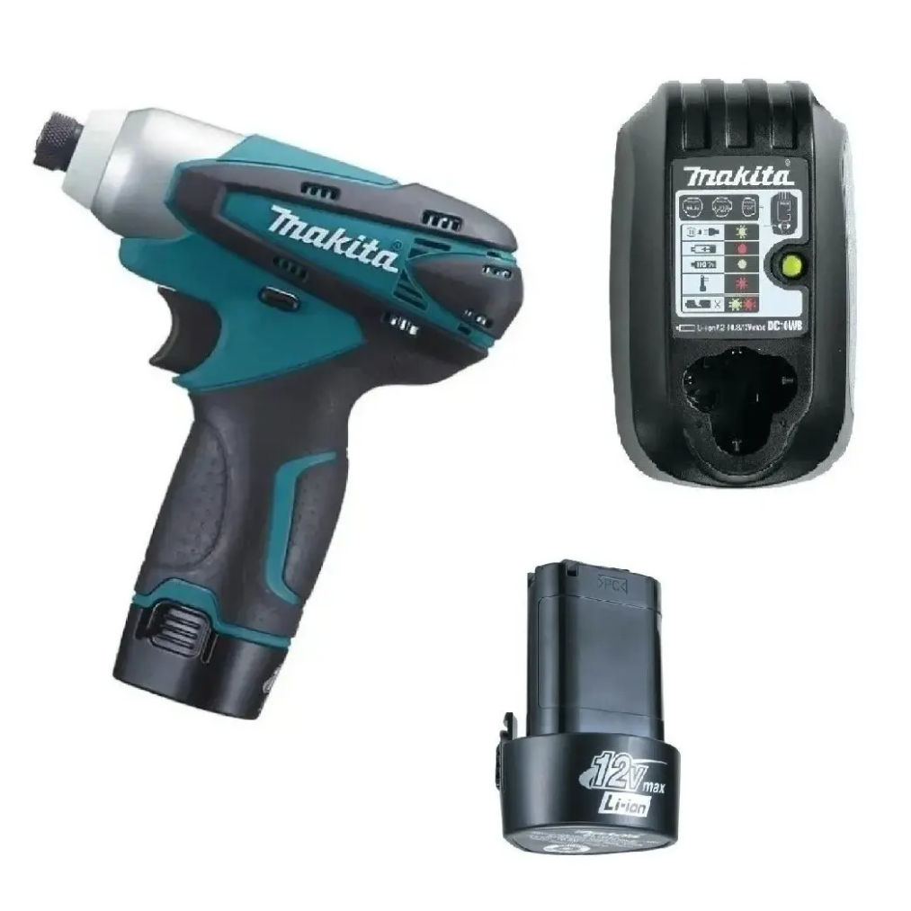 Parafusadeira Makita 12v Td090dz Com 2 Baterias E Carregador