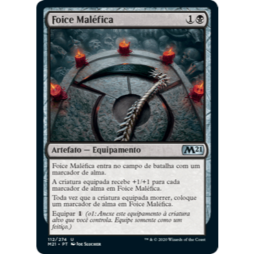 Foice Maléfica (Equipamento) - - Magic The Gathering