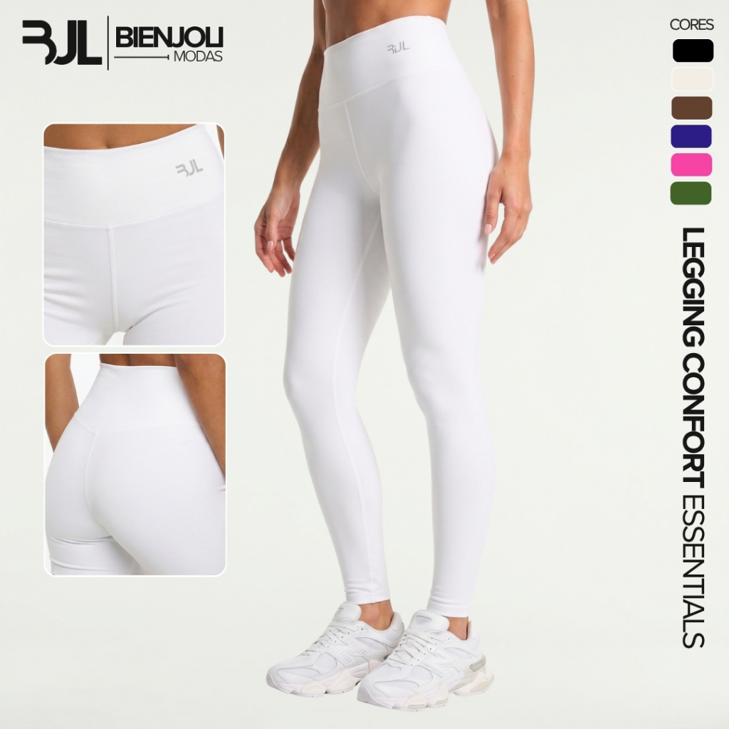 Calça Legging Feminina ZERO TRANSPARÊNCIA Academia Treino Crossfit Musculação Conforto Yoga