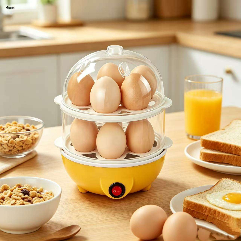 Cozedor de Ovos Elétrico Portátil Cozinha à Vapor 110V
