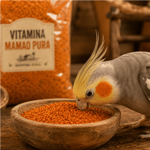 Kit Vitamina de Mamão + Jiló 100% Natural para Pássaros - Calopsita Periquito Agapornis Papagaio Canário - Sem Sementes — imagem 2 de 2