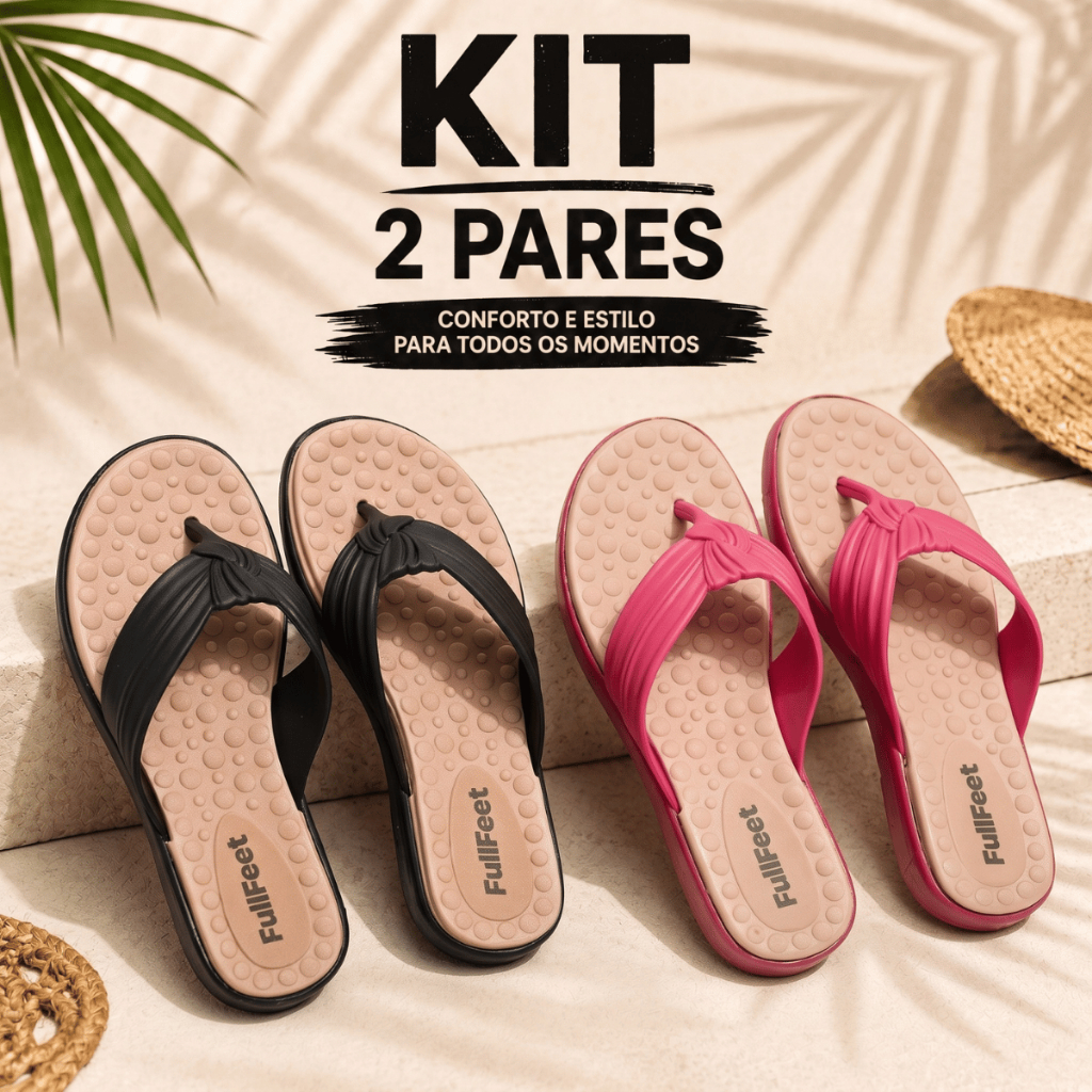 Kit 2 Pares Tamanco Feminino Confortável Antiderrapante Leve Modelo Ergonômico Resistente