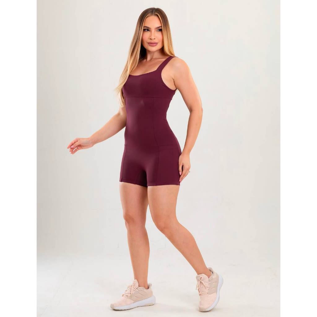 Macaquinho Feminino em Suplex Premium Zero Transparência | Modelador | Academia | Casual | Alta Elasticidade | Confort
