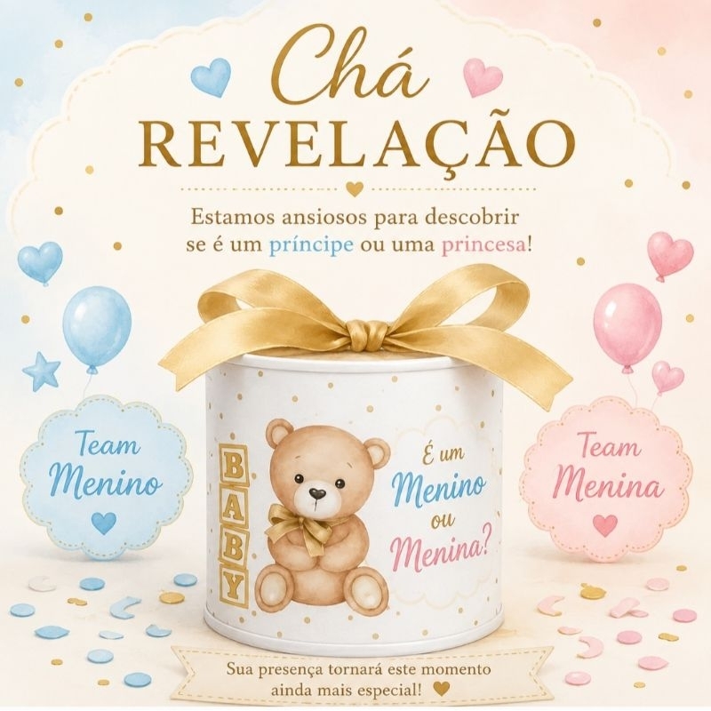 Kit 10 Tubolata personalizados para lembrancinhas de chá revelação,  maternidade,  aniversário