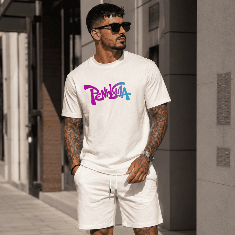 Conjunto Masculino Camiseta e Short Tactel Peninsula  - Algodão Premium Casual Estiloso Rua Moda Masculina