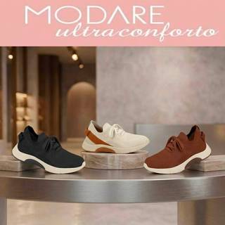Tênis Feminino Casual Modare Ultraconforto Slip On Knit Confortável Calce Fácil Original