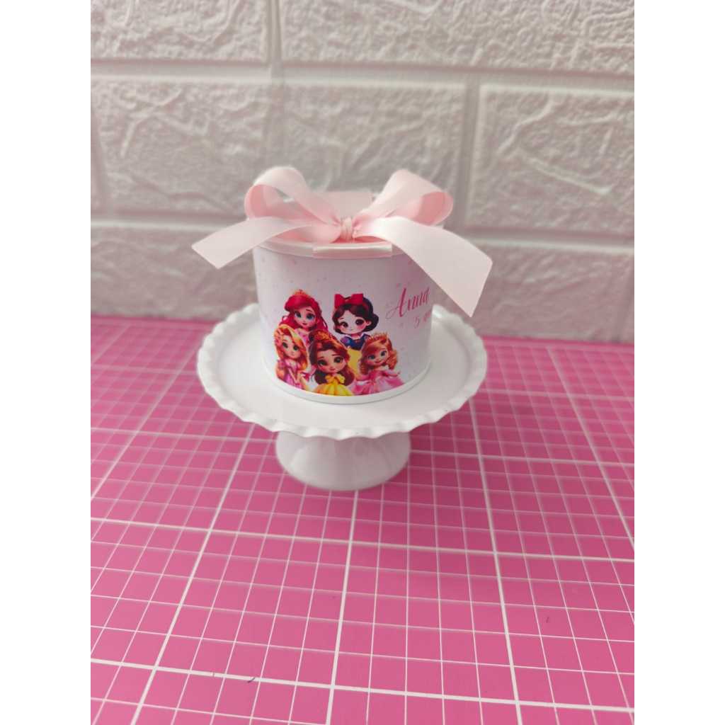Tubolata Personalizada - Princesas Baby - Lembrancinhas para Festa - Aniversário - Chá de bb - Batizado - Casamento -5x6