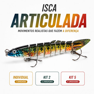 Isca Artificial Tuvira Articulada Tucunaré Dourado Pirarara