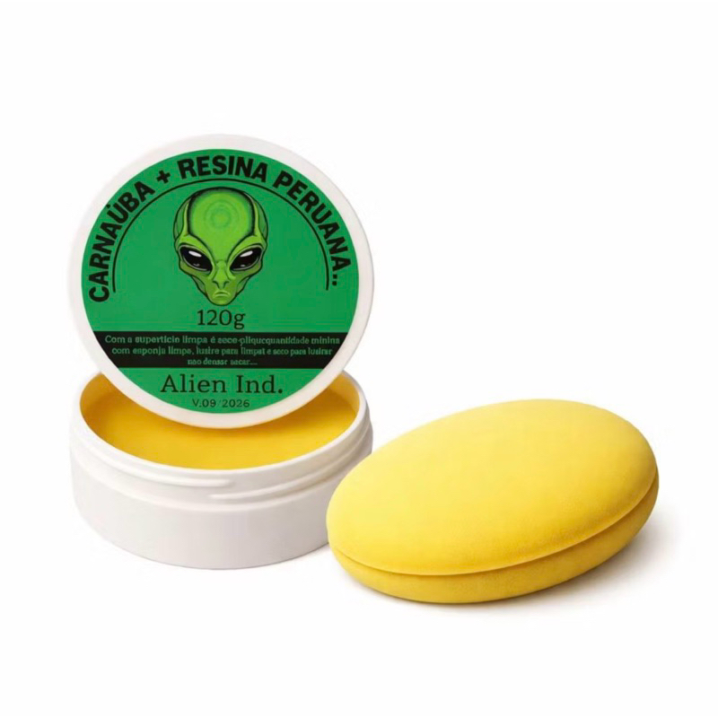 Kit Cera Automotiva Tira Risco - Holograma - Renova Pintura - 6 em 1 Profissional Alien Ind.