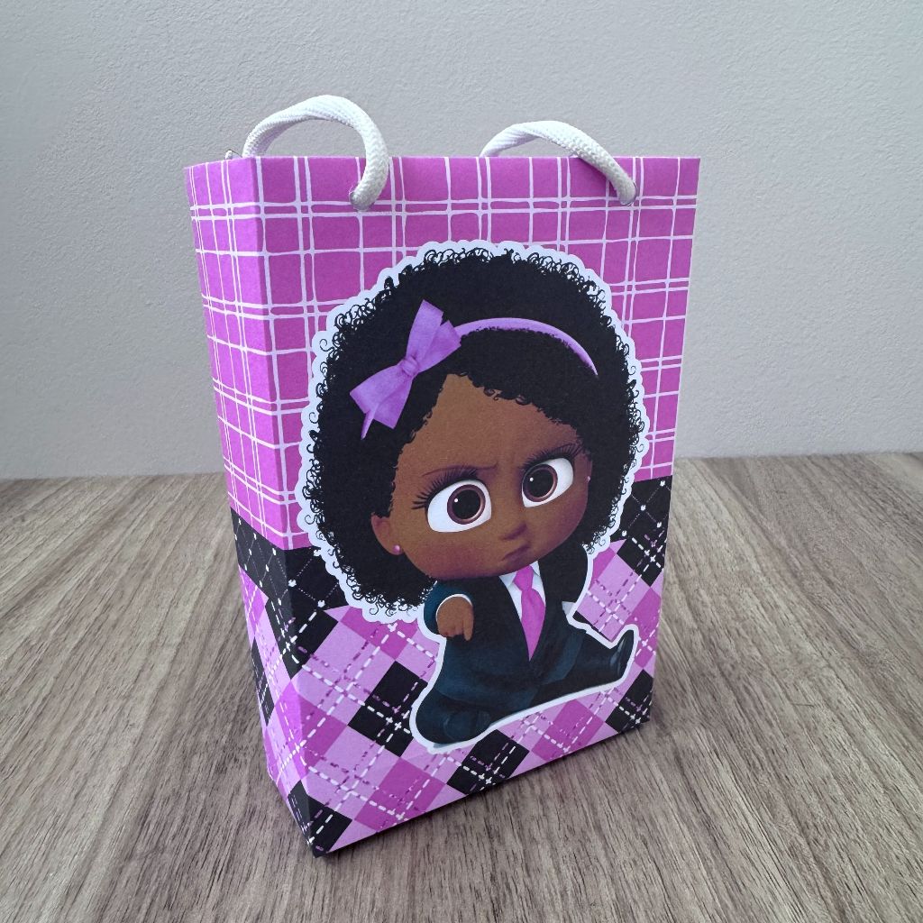 Sacolinha Surpresa Poderosa chefinha negra TAMANHO P  - sacolas lembrancinhas poderosa chefinha