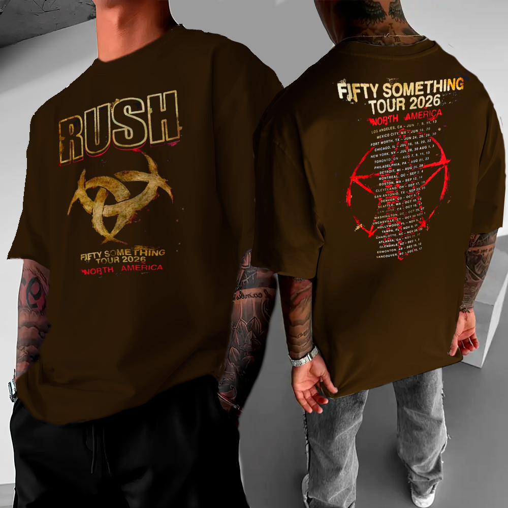 Camiseta Rush Banda Rock Oversized ou Básica Algodão Unissex Streetwear Presente Fã Música Anos 80 Premium