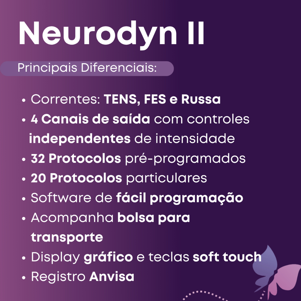 Aparelho Neurodyn II Ibramed TENS FES Corrente Russa Fisioterapia Completo · foto 2