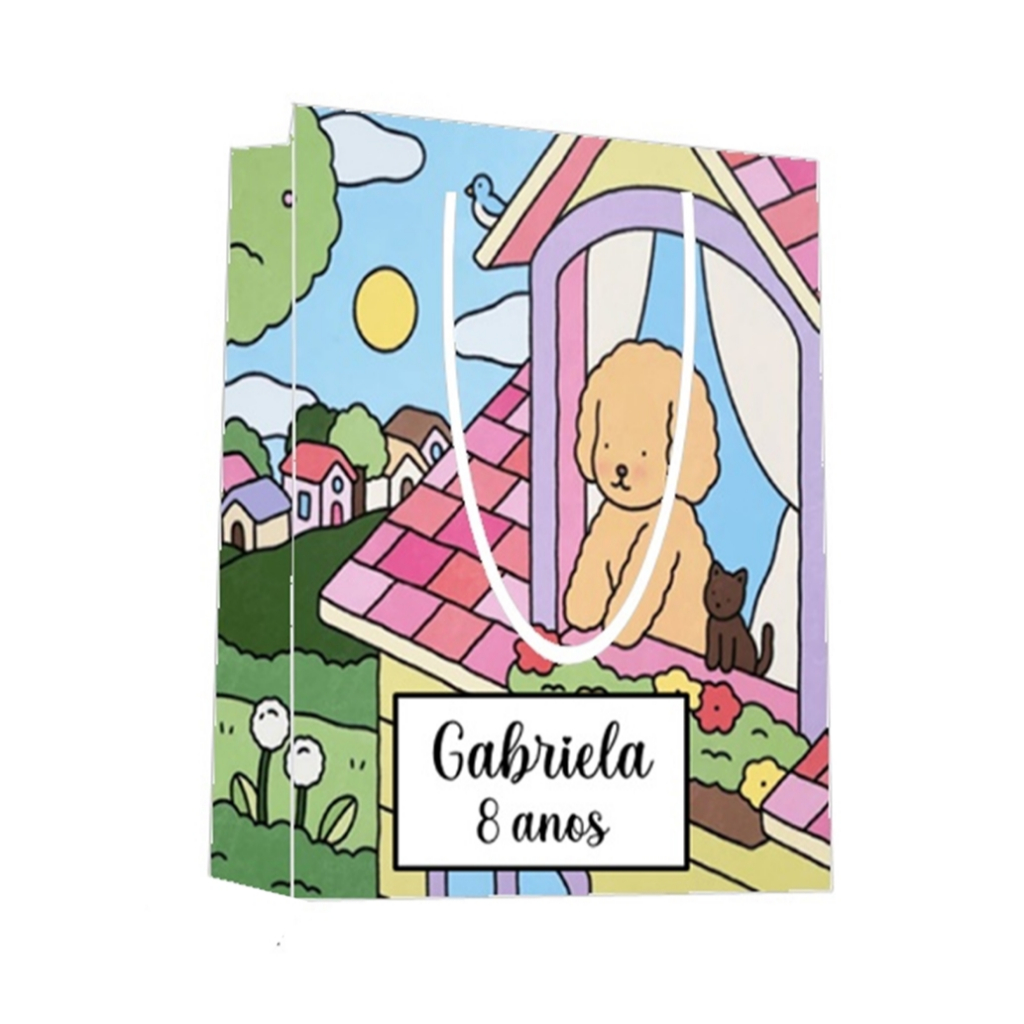 Sacolinha Boob Goods Personalizada para Aniversário/ Lembrancinha Festa Infantil / Qualquer nome e idade