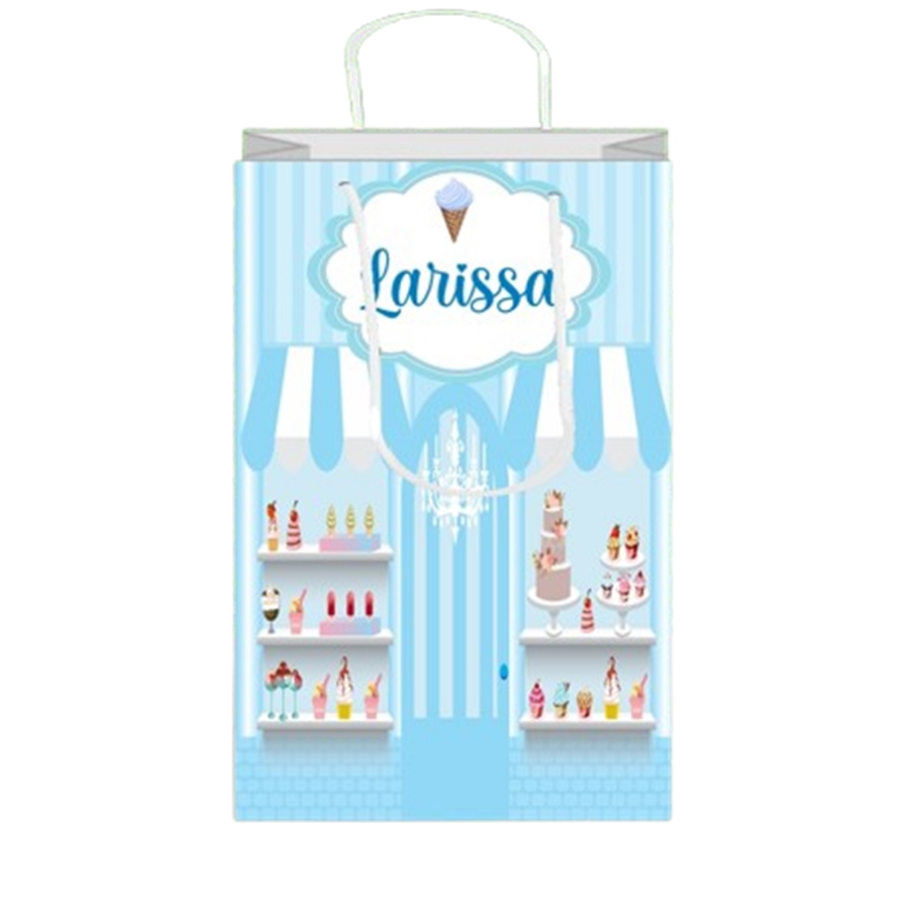Sacolinha Confeitaria Personalizada para Aniversário/ Lembrancinha Festa Infantil / Qualquer nome e idade