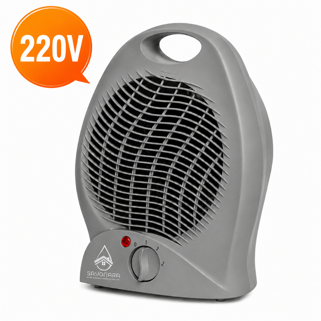 Aquecedor de Ar Elétrico Portátil 2000W Ar Quente Aquecimento Rápido silencioso Quarto Sala Escritório tensão 220V