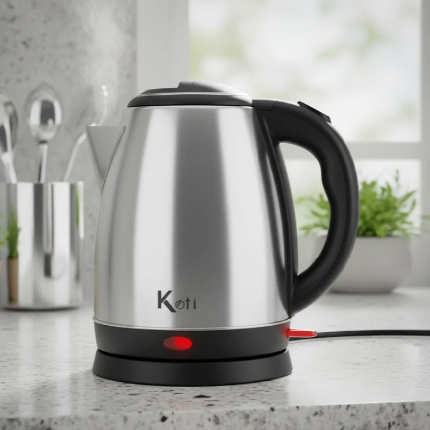 Chaleira Elétrica Jarra Inox 1.8L Ferve Água Rápido Desligamento Automático 110V 220V Café Chá