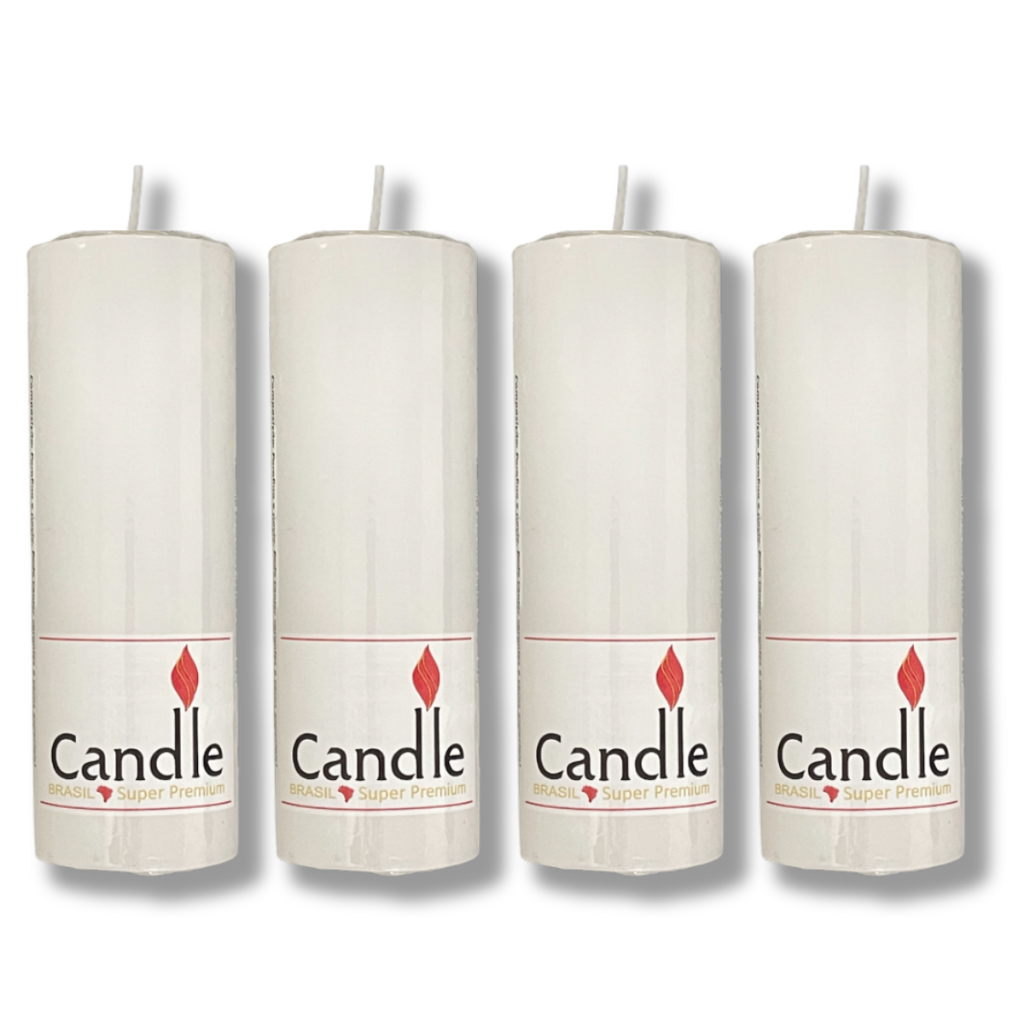kit de 12 velas Brancas 7 dias votiva 260g preço de atacado e revenda.