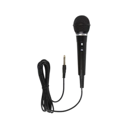 MICROFONE DINÂMICO DE PLASTICO PRETO Microfone para Igreja