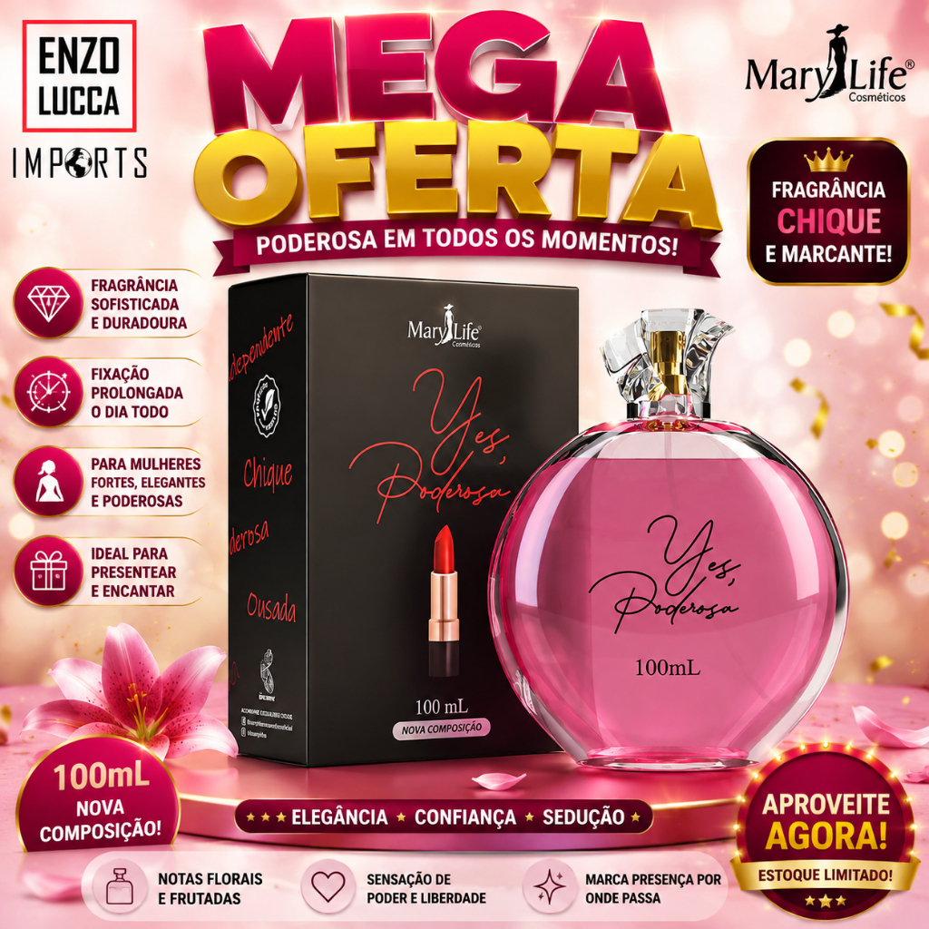 Perfume Yes Poderosa Mary Life 100mL