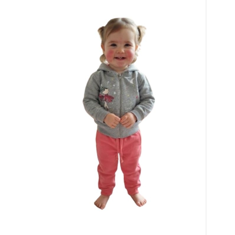 Conjunto Moletom Tamanho 02 Flanelado/Forrado por dentro Menina Infantil Premium Inverno