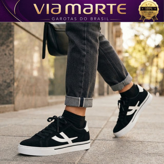 Tênis Via Marte Original Feminino Casual Plataforma Flatform Confortável