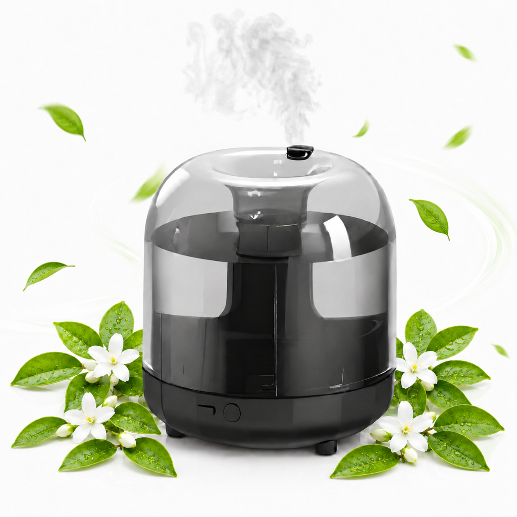 Difusor de Aromas Umidificador de Ar 500ml Aromaterapia LED 7 Cores Silencioso USB