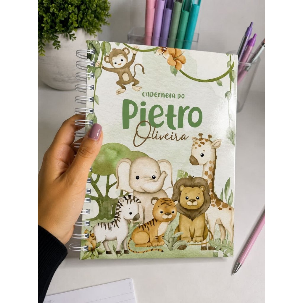 Caderneta de Saúde 2026 MENINO com Elástico – 7ª Edição (Atualizada) | Personalizada com o nome da criança