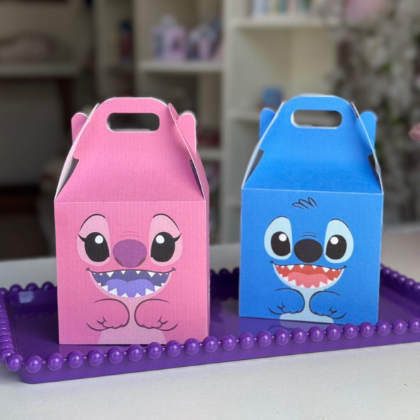 Kit Maletinha Stitch- Caixinha rostinho stitch- Lembrancinha lilo stitc