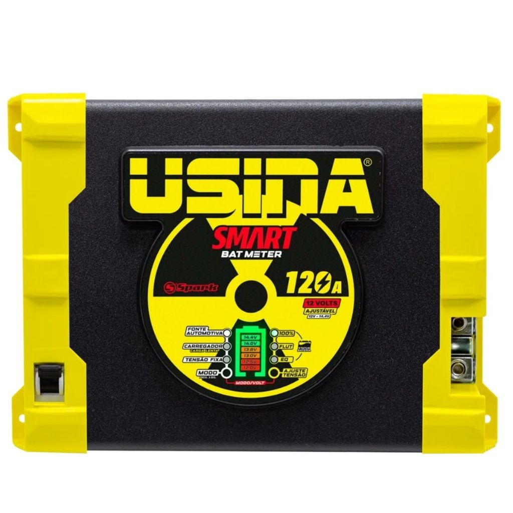 Fonte Carregador Usina Smart 12v 120a Bivolt Bat Meter