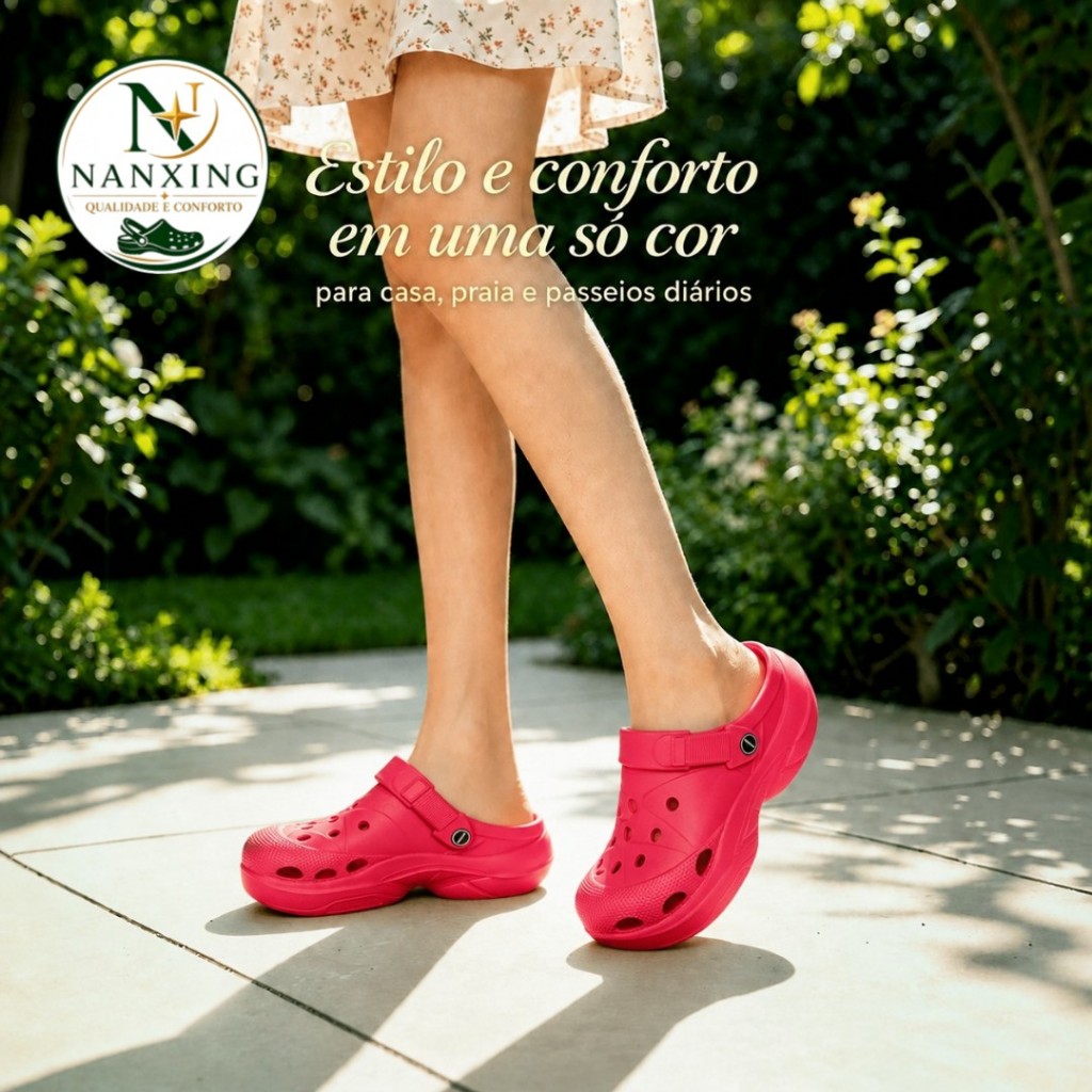 Babuche Feminino EVA — Leveza Total, Antiderrapante, Solado Nuvem