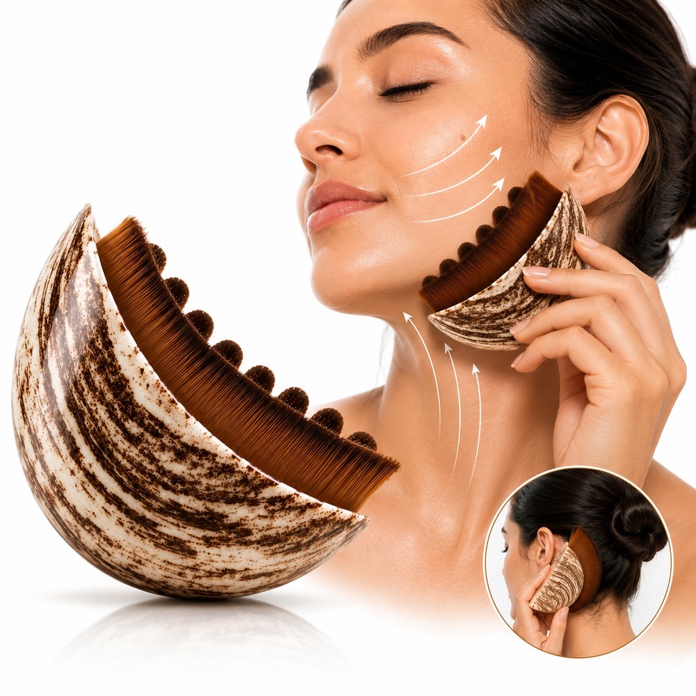 Escova Facial Massageador para Drenagem Linfática Contorno e Massagem Facial