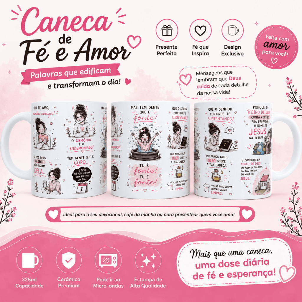 Caneca Eu Te Amo Amiga 325ml