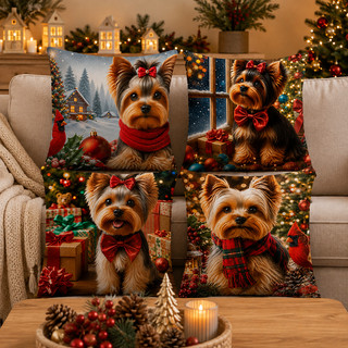 KIT 4 CAPAS DE ALMOFADAS DECORATIVAS NATAL CACHORRO GATO PET NATALINA  LANÇAMENTO 2026