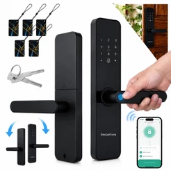 Fechadura Digital Eletronica Inteligente Senha Biometrica Cartão Facial Wi-Fi Tipo Tuya Intelbras