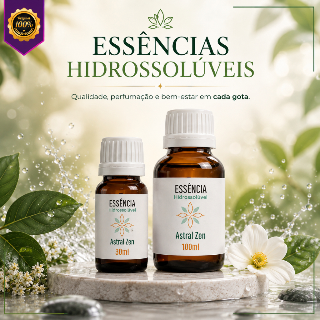 Kit 10 Essências Hidrossolúveis 30g/100g Concentradas Premium Difusor Ultrassônico | Umidificador | Produtos de Limpeza