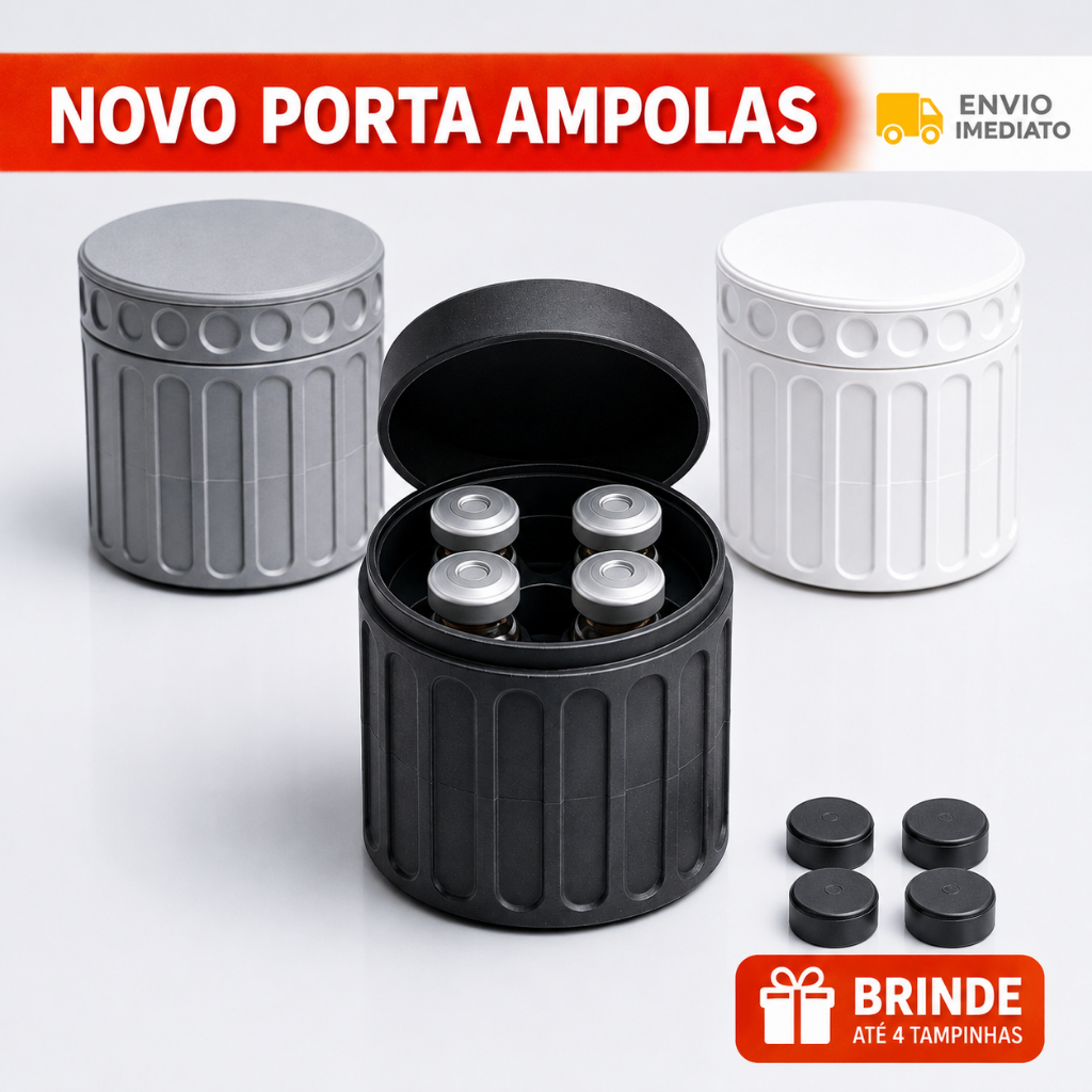 Porta Ampolas 3 ML Reforçado - Pote Organizador