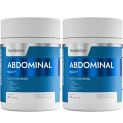 Kit 2x Abdominal Noite Triptofano Magnésio Total 120 Caps - 2 Meses Nutrilibrium