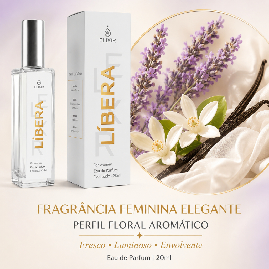 Perfume Feminino Líbera Eau de Parfum 20ml Inspirado na Alta Perfumaria | Elixir 43