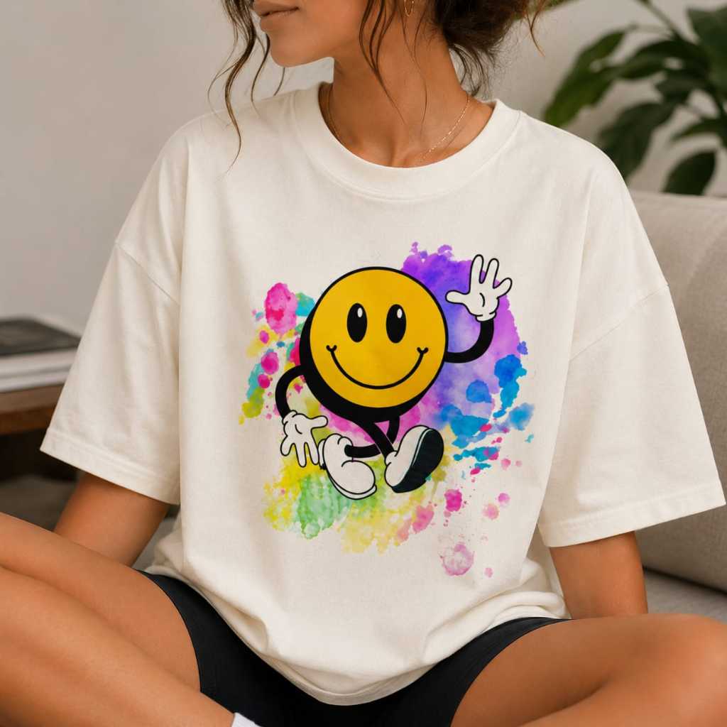 Camiseta T-Shirt Feminina  Blusa Academia Oversized Algodão Leve Estampa Fitness Corrida
