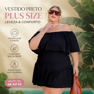 Vestido Ciganinha Tomara Que Caia Plus Size Casual Balada Festa Verão Curto Soltinho