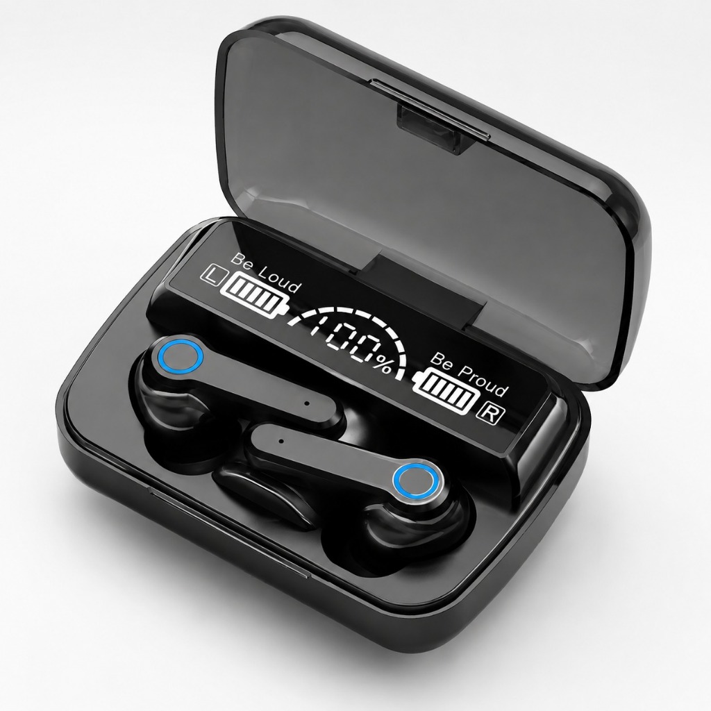 Fone De Ouvido Bluetooth Sem Fio M19 Touch com Microfone Bateria Longa Duração