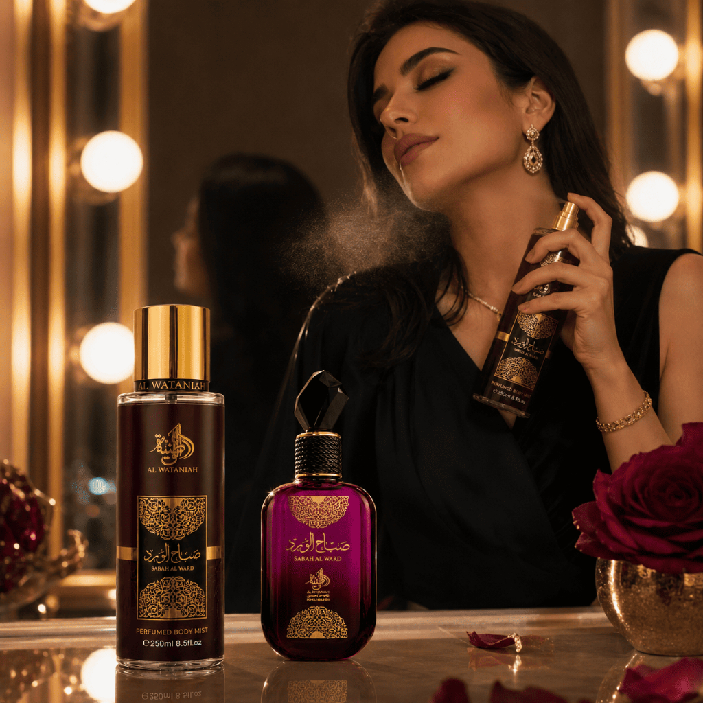 Kit Feminino Arabe Sabah Perfume 100ml + Body Splash 200ml - Fragancia Mulheres Cheirosas Elegantes — imagem 2 de 2