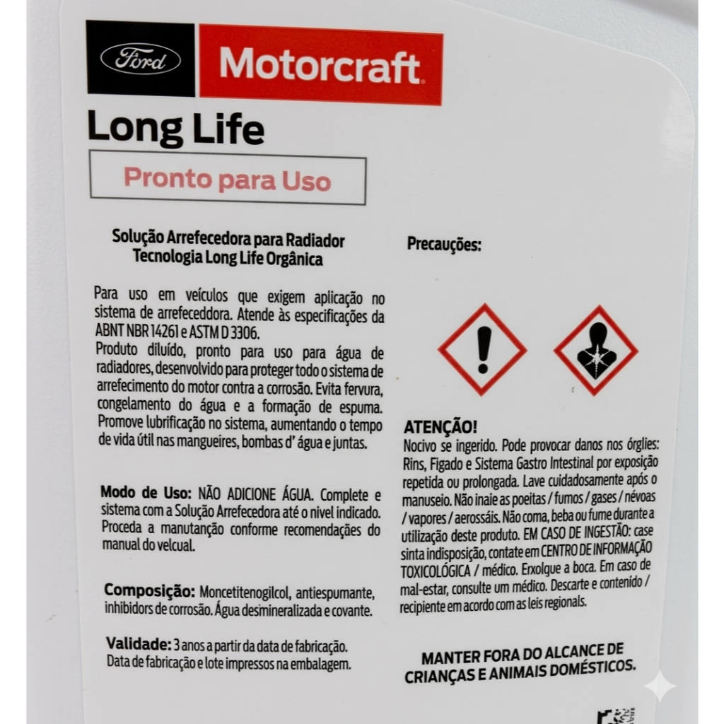 Aditivo Radiador Rosa Motorcraft Pronto Para Uso Genuino H2MJ19544EA — imagem 2 de 2