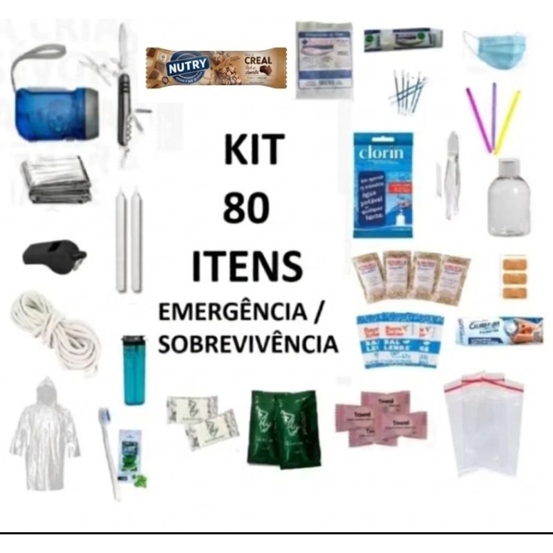 Kit Tático de Emergência Sobrevivência Primeiros Socorros Aventura Trilha APH Militar