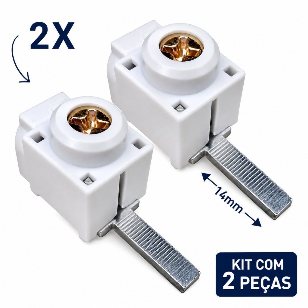 Kit 2 Conector Terminal Genérico Superior Cabos até 25mm